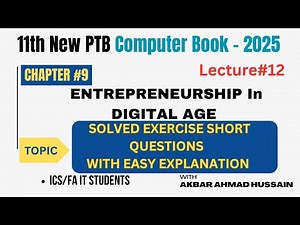 Chapter 9 Short Questions Solved | 1st Year Computer Science | Learn With Akbar Ahmed