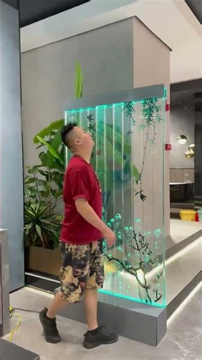 Bubble wall of bubble water panel product and home entry thim pulse electronic system #homesense