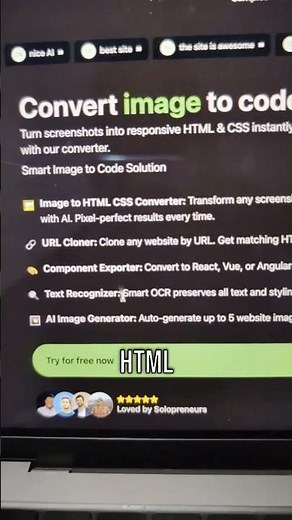 Revolutionize Coding: AI Converts Screenshots to HTML/CSS Instantly!