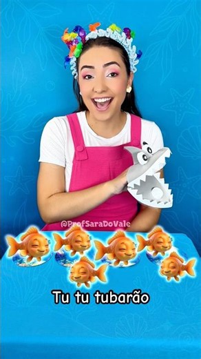 Shark with Sharkies and little fish. Sing along with me! #earlychildhoodeducation #toys #kidssongs
