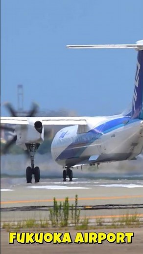 プロペラの威力”福岡空港” #planespotting
