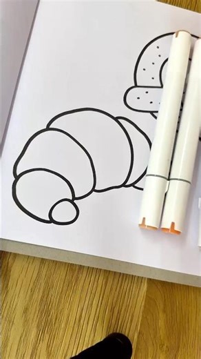 Relaxing coloring asmr 🥐 #coloring #asmr #coloringadventure #art