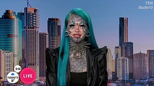 'Dragon Girl' shows off her full body tattoo in skimpy bikini