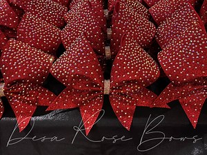 Bling Fling Glitter Rhinestone Bow- Available in Multiple Colors! - Etsy