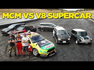 Racing a V8 Supercar (In Our Street Cars!!)