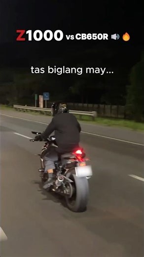 Z1000 vs CB650R 💢🔊