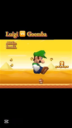 💥New Super Mario BROS. - Luigi 🆚 Goomba 🥊 #supermario #edit #viral