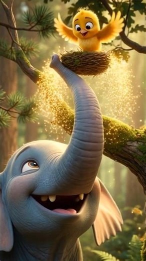 The Kind Elephant and the Lost Bird | Bedtime Story for Kids#kidsstory #elephant #bedtimetraditions
