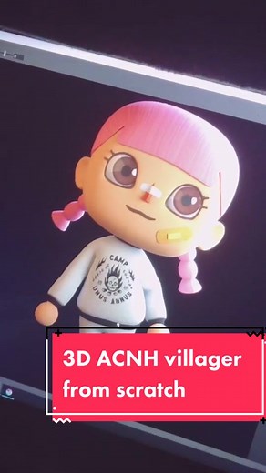 Creating an ACNH Villager from Scratch: 3D Animation Process