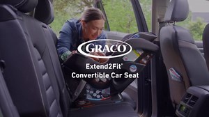 Graco Extend2Fit Convertible Baby Car Seat, Rear and Forward Facing, Adjustable Extension Panel for Extra Legroom, Gotham