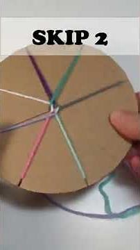 How To Make Rope Friendship Bracelet Cord Tutorial - Beginner Kumihimo Yarn Braid #shorts