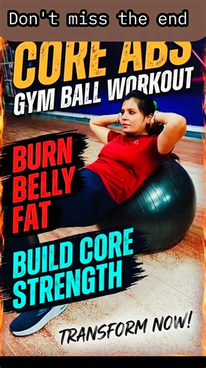 Gym Ball Core Abs Workout | Build Strong Abs & Transform Body