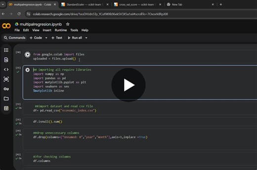 #machinelearning #multiplelinearregression #modelevaluation #crossvalidation #standardscaler #residualanalysis #ols #datascience #python #learningjourney #ai #studentdeveloper | Nikita Sati