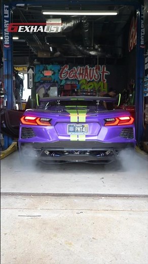 C8 corvette SHOWING OFF new Gexhaust Cat back exhaust