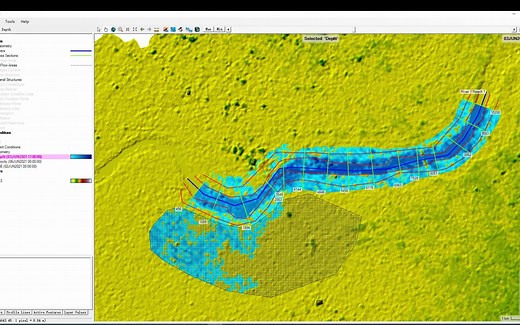 HEC-RAS（加地形）1D与2D耦合