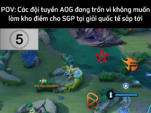 SGP Tìm Kho Điểm AOG Để Farm Tại Giải Quốc Tế