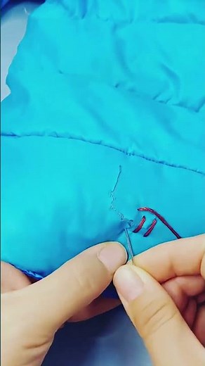 Fix Holes in Your Down Jacket 🧥✨ Easy & DIY Repair Hack! #shorts