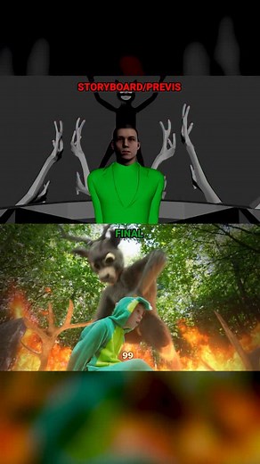 [STORYBOARD vs FINAL] 99 Nights - The Deer (official song) | HorrorSkunx