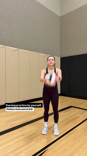 Passing practice by yourself!✨ This drill is great to work on overhead passing and controlling the ball with your platform for volleyball players of all skill! ✅ pass the first ball straight up ✅ connect higher and pass the second ball overhead, keeping your platform straight See how many you can get in a row without getting dizzy 🥳😂 #volleyballdrills #volleyball #volleyballcoach #volleyballtraining #volleyballaddict #volleyballlife | Coach Alison Furno