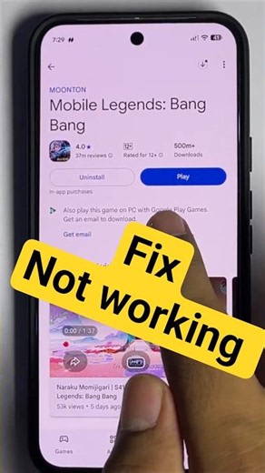 Mobile Legends Fix Not working #MobileLegends #MLBB #MobileLegendsFix #MLBBNotWorking