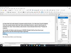 Load Styles, Drag & Drop a selection to create styles, Applying Styles using shortcut keys. Class- X