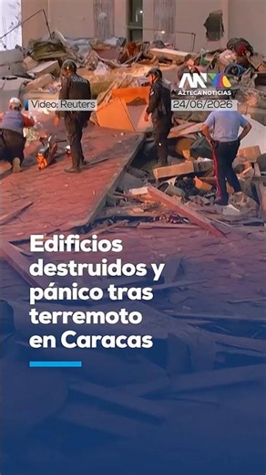 ¡Pánico en Caracas! Terremoto sacude Venezuela y deja severos daños y edificios colapsados