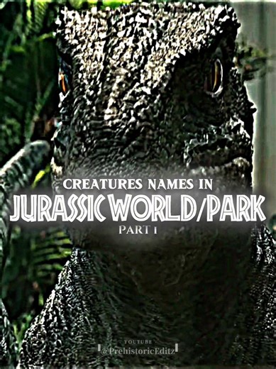 Dinosaurs Names In Jurassic World/Park | 4K Edit | #music #jurassicworld #dinosaur #edit #4k #shorts