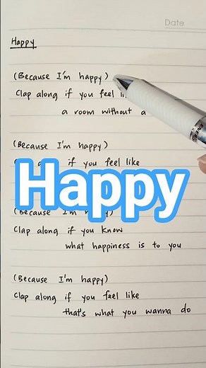Happy - Pharrell Williams #lyrics