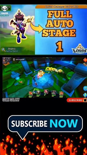 Lords mobile limited challenge trick vs trick stage 1 fully auto|petite devil stage 1 fully auto
