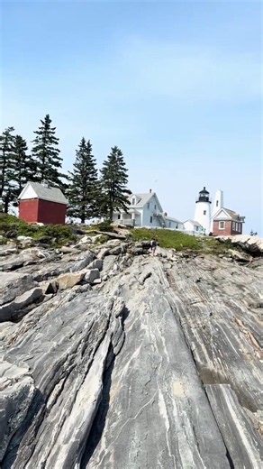 Sometimes the best view is the one you discover step by step. 🌊💡 Pemaquid Point Lighthouse - magic