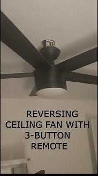 Reversing Ceiling Fan With 3 Button Remote