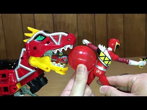 【永久保存版】獣電戦隊キョウリュウジャー ブレイブ1完全版 でたァーッ！ まっかなキング！劇中シーンをDXで再現！前田動画Power Rangers Dino Charge1