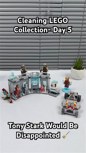 This LEGO Iron Man Set Was a Mess Until I Cleaned It 🧹 | Day 5 #legocollection #ironman