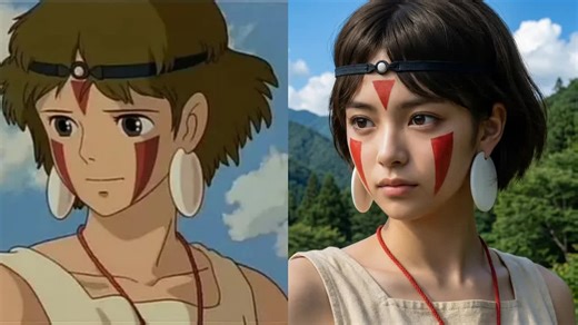 吉卜力角色真人化