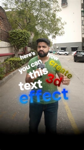 How to create 3D Text in after effects in 60 Seconds! ⚡️#aftereffects