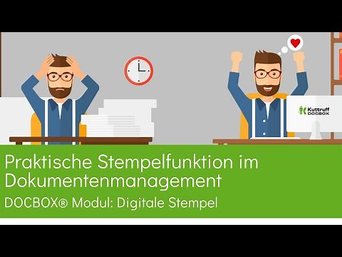 Dokumente & Rechnungen digital stempeln mit der DOCBOX® Archivierungssoftware für Unternehmen