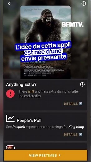 Cinéma: une application vous indique quand faire une pause pipi pendant un film