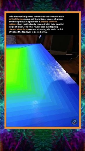 Moiré Magic: Painting an Optical Illusion! 🌀🎨