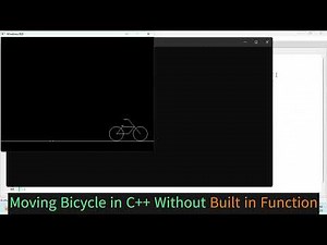 Creating a Moving Bicycle Animation in C++ without Built-in Functions | Computer Graphic