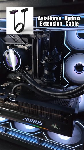 ASIAHORSE on Instagram: "Just connected the Hydrus Extension Cables to my stock PSU wires👀… and now it honestly looks like a piece of art. Minimal aesthetic, no extra cable management needed. No combs, no clutter — everything just flows together so cleanly. ✨ I guess this is what ultimate minimal aesthetics really looks like. 😮‍💨 #ASIAHORSE #RGBcables #CableExtensions #PSUcables #CustomCables #CableMod #RGBsetup #PCBuild #GamingPC #BudgetPC #PCBuildingTips #PCMods #TechAe