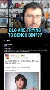 Are BLG And Bin Having An Internal Collapse?