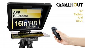 Watch Large Teleprompter work with small remote control on Amazon Live