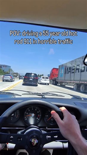 The struggles of driving a 55-year-old hot rod through traffic