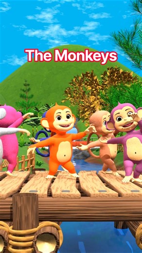 The Monkeys Go Swinging Three by Three Song Shorts