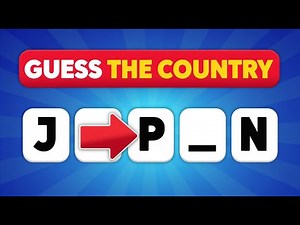 Guess the Country by Word 🌍 | 45 Fun Geography Quiz Questions 2025
