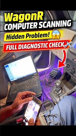 WagonR Computer Scanning 🔍 Hidden Problem Found 😱 | Full Diagnostic Check#short