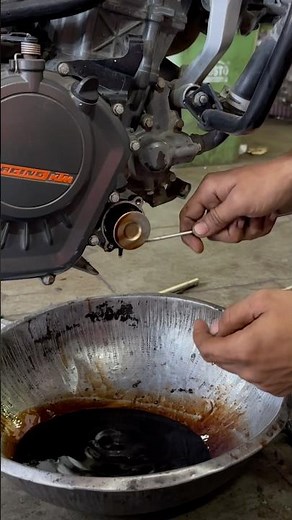 Oil filter & coolant change in duke ktm 125