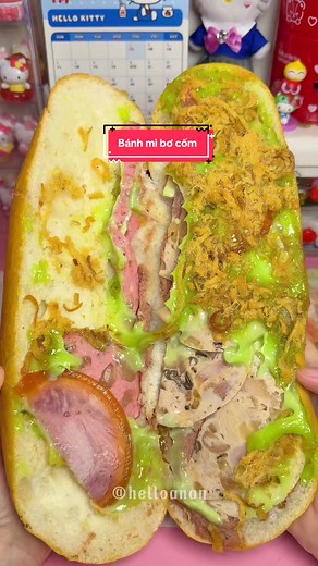 Mukbang bánh mì bơ cốm #banhmi #banhmibocom #ancungtiktok #mukbang #ananthichonha