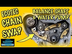 How to install balance shaft & water pump chain on Ecotech 2.4 GMC & Chey