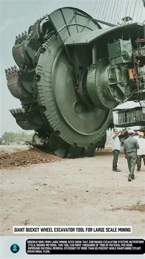 Giant Bucket Wheel Excavator tool for large scale mining #tools